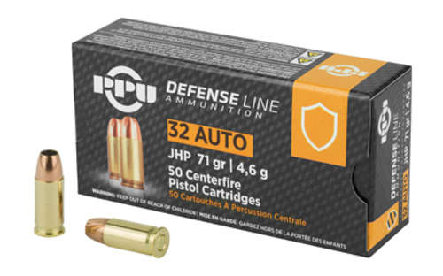 Ammunition Prvi Partizan Handgun Defense 32ACP PPU 32ACP JHP 71GR 50/1000 • Model: Handgun Defense